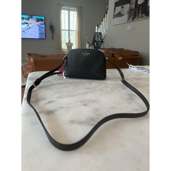 Kate Spade Tinsel Small Dome Crossbody In Black New With Tags - Picture 2 of 7